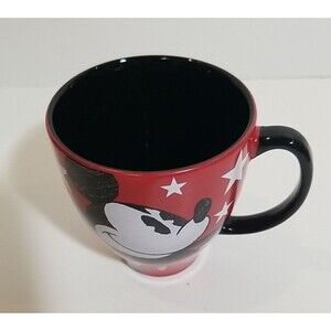 Disney Parks Mickey Mouse Coffee Mug Red Star Graphic Ceramic Retired Souvenir